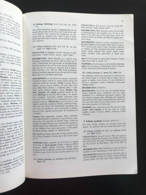 Lithops of SWA / Namibia - Desmond Cole