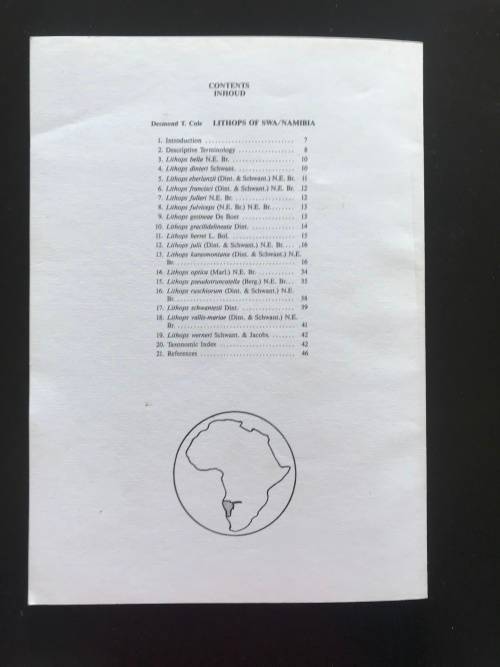 Lithops of SWA / Namibia - Desmond Cole