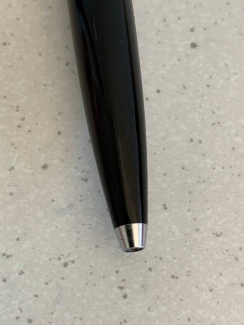 Montblanc Vintage 1970s Black Precious Resin and Chrome Ballpoint Pen