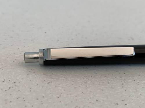 Montblanc Vintage 1970s Black Precious Resin and Chrome Ballpoint Pen