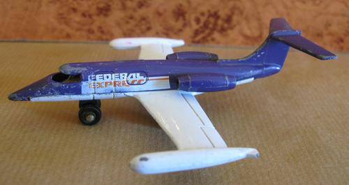 Matchbox Learjet Federal Express - Jet Plane Aircraft