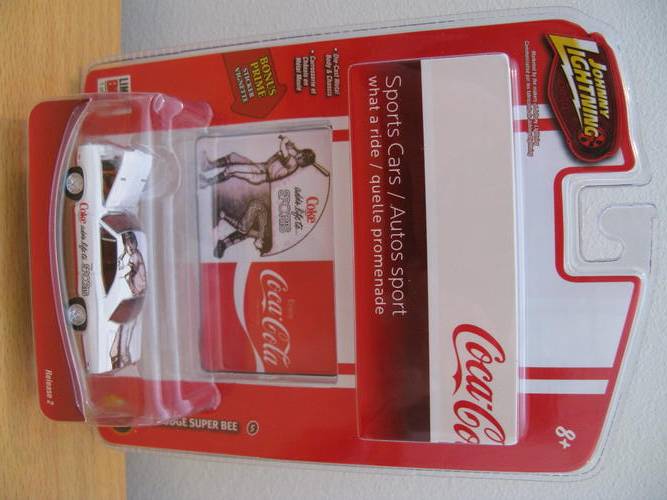 '70 Dodge Super Bee - Johnny Lightning & Coca Cola, Sealed in box.