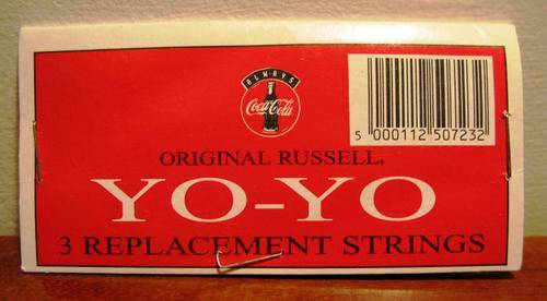 COCA COLA  YO YO Genuine Russell - 3 NEW yo-yo replacement strings - HARD TO FIND!!