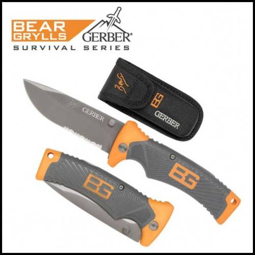 GERBER BEAR GRYLLS - Folding Sheath Knife with Pouch