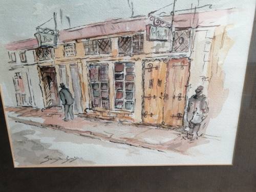 NICELY DONE WATERCOLOR ON PAPER SIGNED G GRONJE!!! STUNNING.