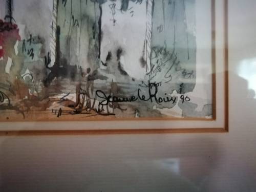 Jacques Le roux watercolor on paper.