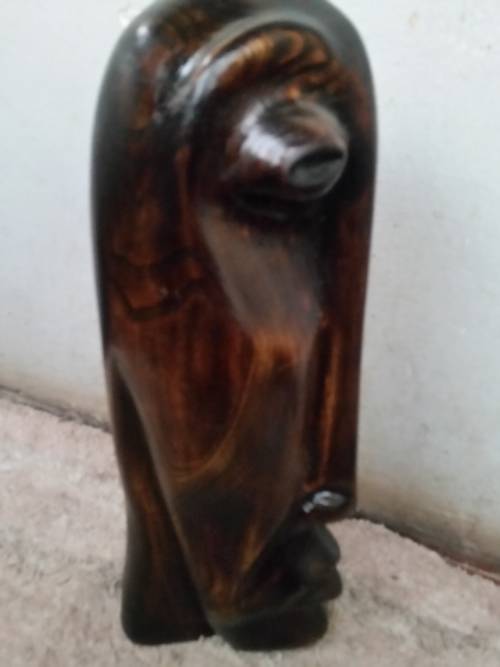 VERY UNIQUE WOOD SIGNED L. T. SITHOLE!!! THIS IS A COLLECTORS ITEM!!