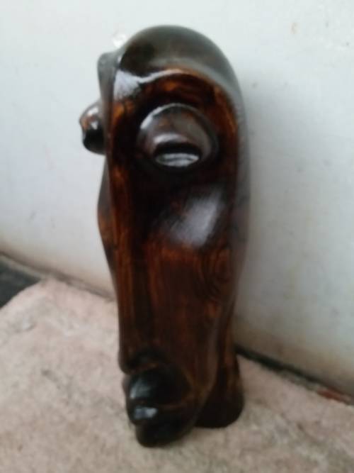 VERY UNIQUE WOOD SIGNED L. T. SITHOLE!!! THIS IS A COLLECTORS ITEM!!