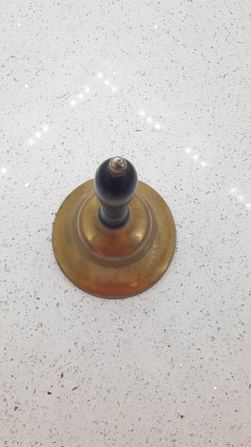 Vintage Brass Hand School Bell !!!