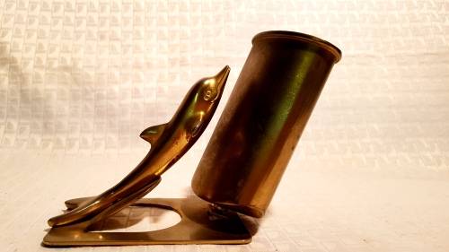 Stunning Dolphin glasses/pen holder!