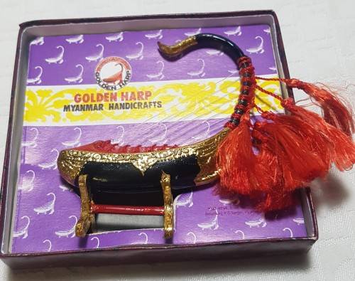 Burmese Golden Harp, Myanmar Handicrafts!