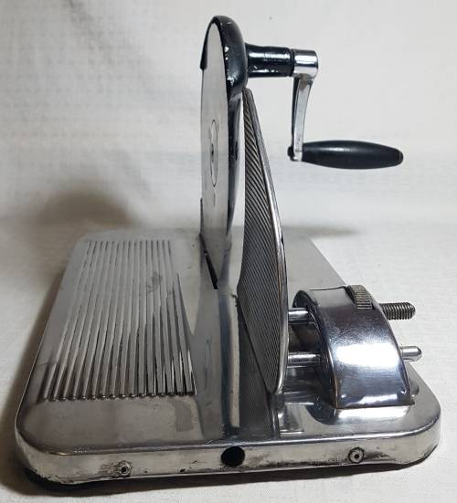 Rare Vintage Enamel Bread/Meat slicer!!!