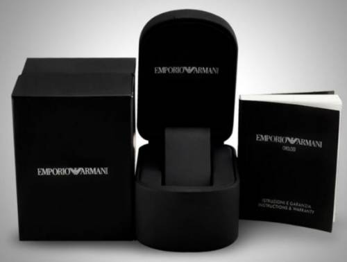 EMPORIO ARMANI AR2448 BRAND NEW - STAINLESS STEEL CHRONOGRAPH WATCH