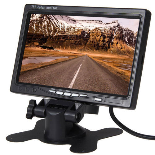 **7" LCD Color Monitor 2-CH Video Input** Rear View Camera Capable