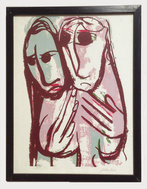 Frans Claerhout - "Veroordeelde" - Artist proof - Screenprint