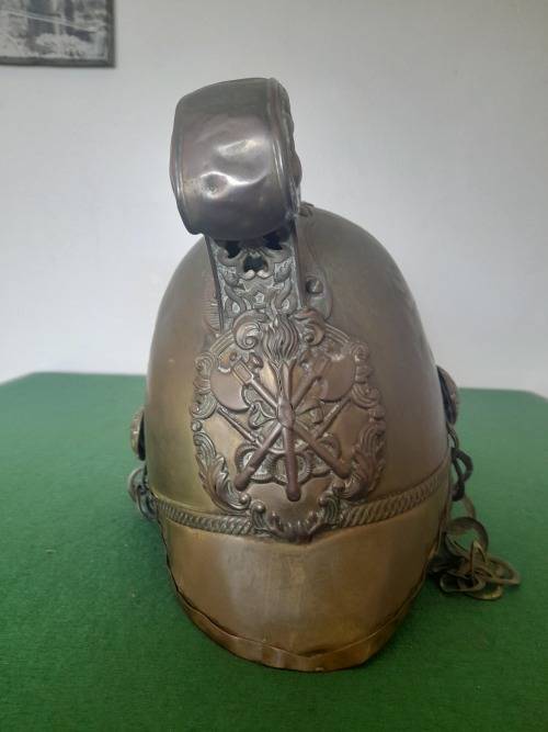 British fire service helmet