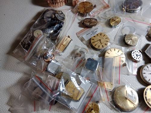Big lot of watch movements for spears
