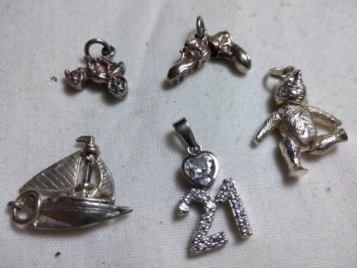 Lot .925 charms/pendants