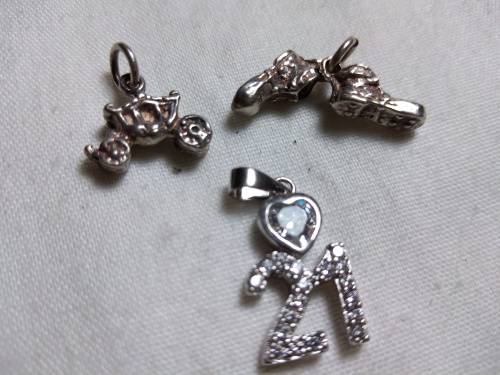 Lot .925 charms/pendants