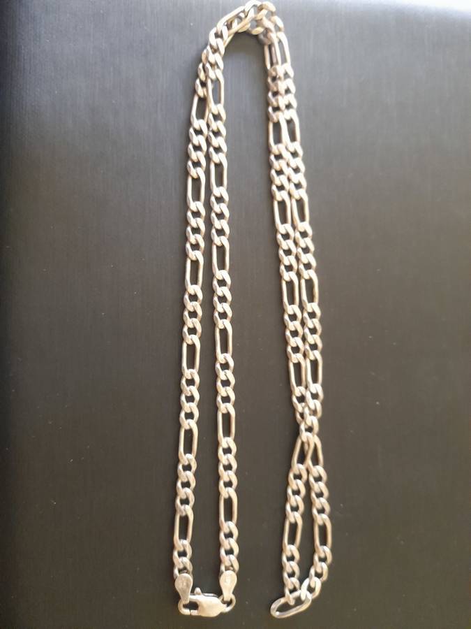 Sterling Silver Figaro Chain # Italy