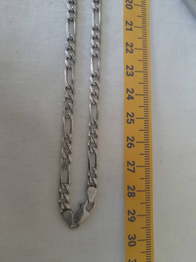 Sterling Silver Figaro Chain # Italy