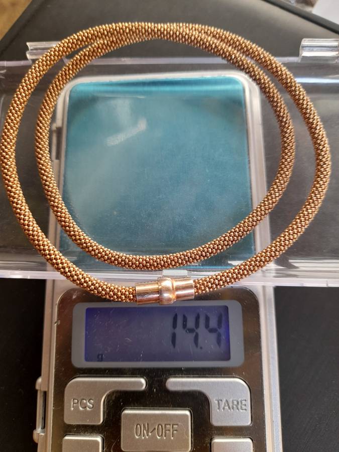 Gold plated Sterling Silver Necklace /Italy/
