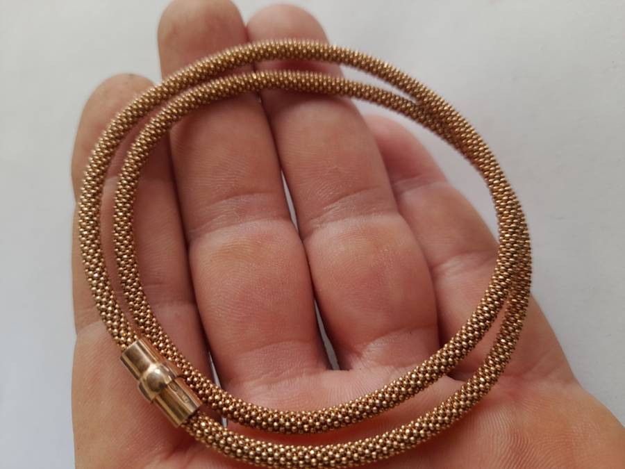 Gold plated Sterling Silver Necklace /Italy/