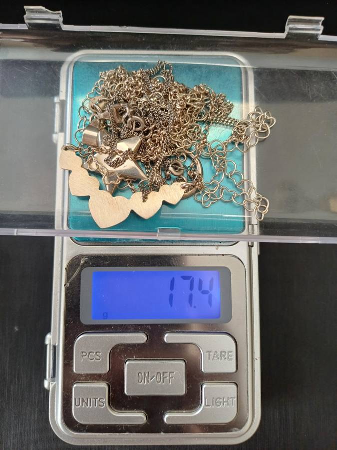 Lot of 5 Sterling silver necklaces