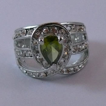 Beautiful Green Zircon Ring