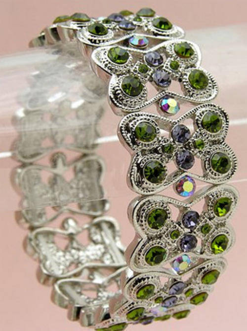 Gorgeous stretch crystal bracelet