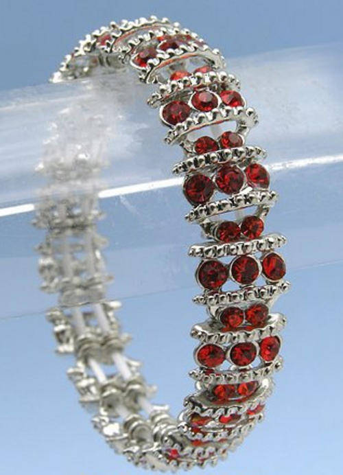 Stunning red crystal bracelet
