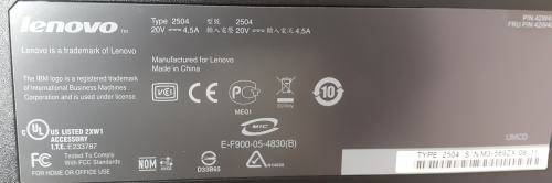 NEW!!! LENOVO THINKPAD Advanced Mini Docking Station with NEW Lenovo 90W 20V Charger!!!