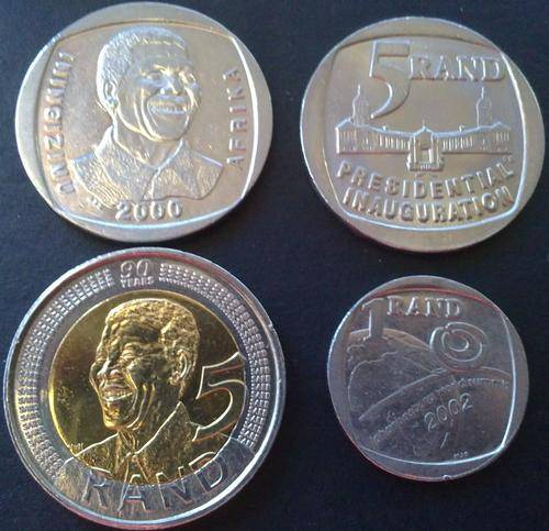 4 x Highly Collectable Mandela Coins in Excellent condition - 1 bid for the lot!!!