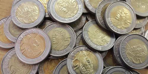 100 x 2008 Mandela Birthday R5.00 coins - Circulated