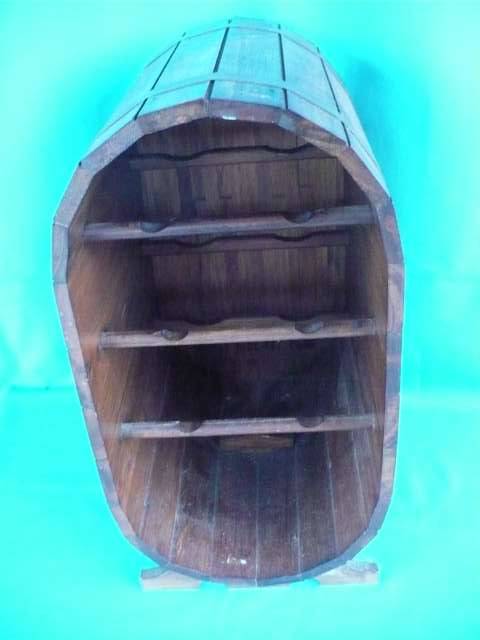 WOODEN WINE RACK    6 BOTTLES
