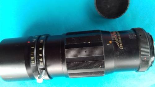 SOLIGOR TELEPHOTO 1:4.5 f=200mm  LENS  WITH IZUMAR EXTENSION
