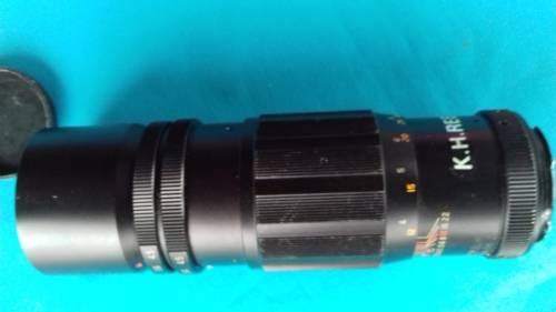 SOLIGOR TELEPHOTO 1:4.5 f=200mm  LENS  WITH IZUMAR EXTENSION