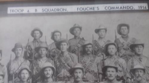 FOUCHE"S  COMMANDO PHOTOGRAPH  1914