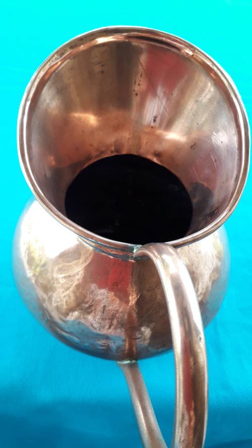 DE KLERK    COPPER JUG  HEIGHT  17.2 CM