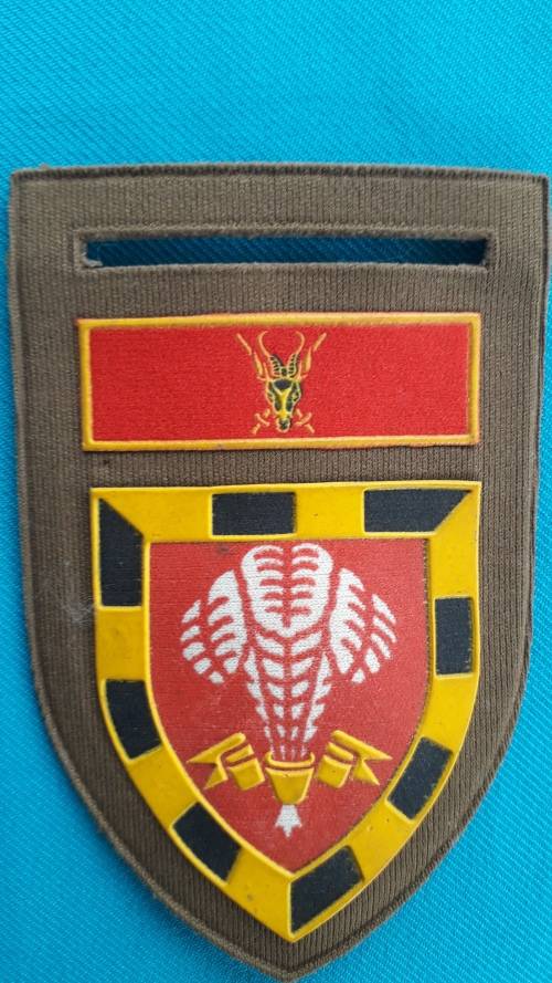 SADF   '1 SA INFANTRY BATTALION '  TUPPER WARE FLASH