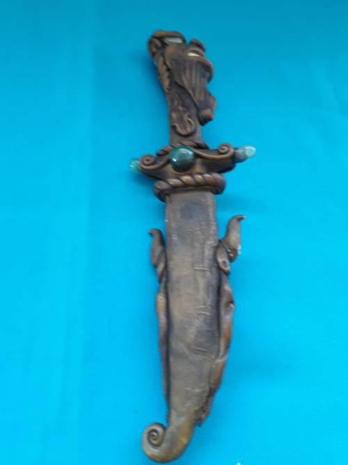 VINTAGE BRAZILIAN CRAFTED DAGGER IN SHEATH