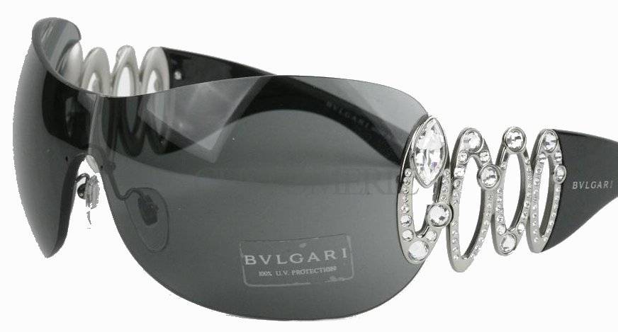ORIGINAL BVLGARI LADIES SUNGLASSES IN BOX BLACK 6017-B  ##BRAND NEW##