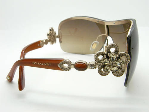 ORIGINAL BVLGARI LADIES SUNGLASSES IN BOX BROWN  ##BRAND NEW## LIMITED EDITION