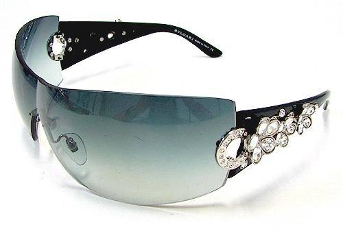 ORIGINAL BVLGARI LADIES SUNGLASSES IN BOX BLACK 652B  ##BRAND NEW##