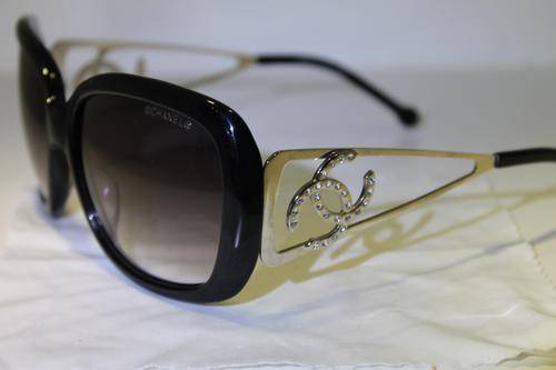CHANEL LADIES SUNGLASSES IN BOX BLACK 5238  ##BRAND NEW##