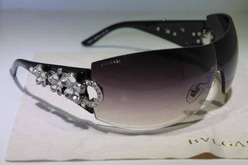 ORIGINAL BVLGARI LADIES SUNGLASSES IN BOX BLACK BV652B ##BRAND NEW##