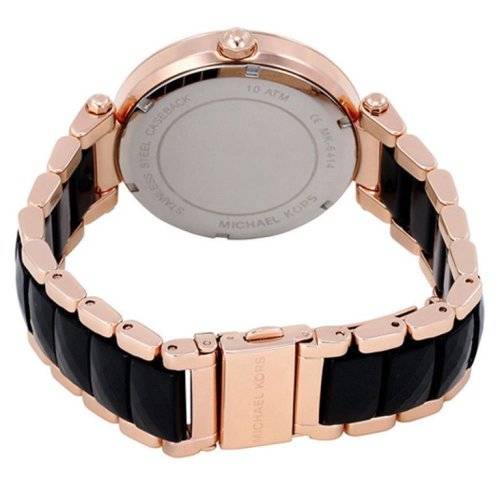 LADIES MICHAEL KORS PARKER BLACK DIAL WATCH MK6414 ##BRAND NEW##