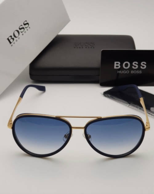 UNISEX HUGO BOSS SUNGLASSES 0510/S BLUE/GOLD ##BRAND NEW##