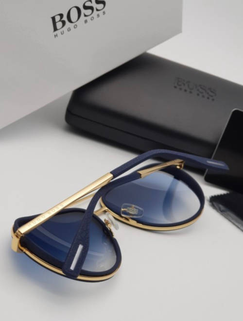 UNISEX HUGO BOSS SUNGLASSES 0510/S BLUE/GOLD ##BRAND NEW##