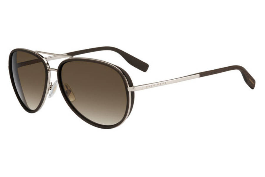 UNISEX HUGO BOSS SUNGLASSES 0510/S BLACK/SILVER ##BRAND NEW##
